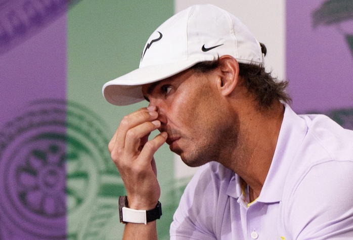 Rafael Nadal rút lui khỏi Wimbledon 2022 trước vòng bán kết - Ảnh 1. Rafael Nadal rút lui khỏi Wimbledon 2022 trước vòng bán kết - Ảnh 1.